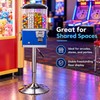 4 Compartment Coin Operated Candy Vending Machine with Adjustable Stand