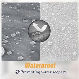 Safipotts Refrigerator Cover, Waterproof & Dustproof Cover for Protecting Upright Freezers-Suitable for Cold Rooms,Grey (21"W x 21"D x 37"H)