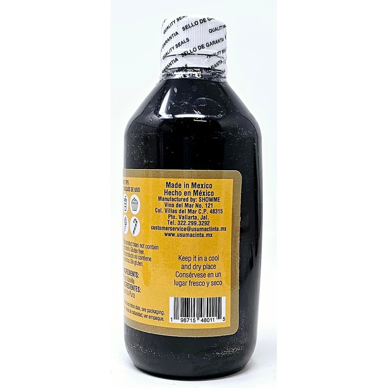 Usumacinta Pure Mexican Vanilla Amber, 8.4oz, Made in Mexico