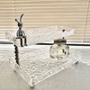 Bathroom Countertop Organizer Shelf 2 Tier Acrylic Water Wave Bathroom