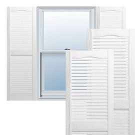 Lifetime LL1S12X02500BW Standard Vinyl Shutters, 12 x 25, Bright White
