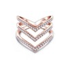 YUANYI - Anillo de boda con circonita cúbica de oro