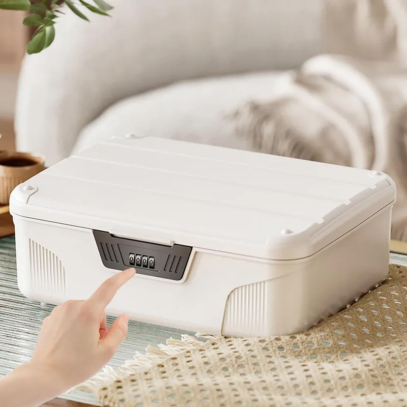 Lockable Storage Containers Plastic Lock Box Storage Container Versatile Organizer