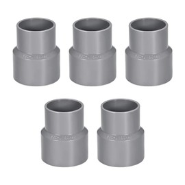 sourcing map PVC Pipe Connectors DWV Pipe Instructions 50 mm x 40 mm Grey Pack of 5