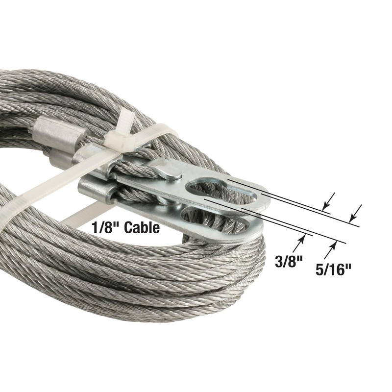 Prime-Line GD 52262 Extension Spring Cable Set, 1/8 In. x