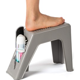 Demi's Home Shower Foot Rest - Pedicure Foot Rest - Grey - (Supplies Not Included)