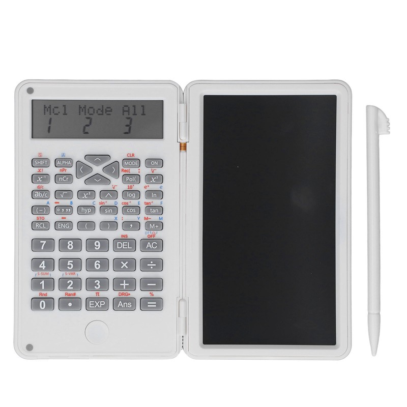 Scientific Calculator Multifunctional Function Calculator with Erasable Writing Board for
