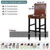 Lellen Bar Stool Chair Covers Set of 4，Jacquard Bar Stool