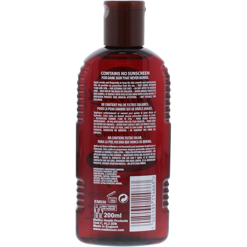 Malibu Fast Tanning Oil with Carotene 200 ml