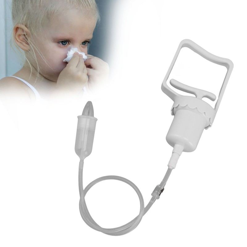 Baby Nose Aspirator Hand Puller Nose Sucker Manual Soft Silicone