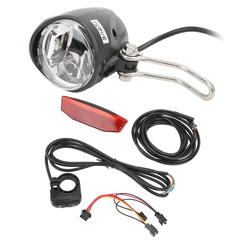 Electric Bike Headlight Tail Light Sets Double Switch ABS 4