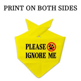 1 Piece Please Ignore Me Dog Bandana Dot Not Pet Working Dog Bandana Service Dog Gift (Please Ignore Me D)