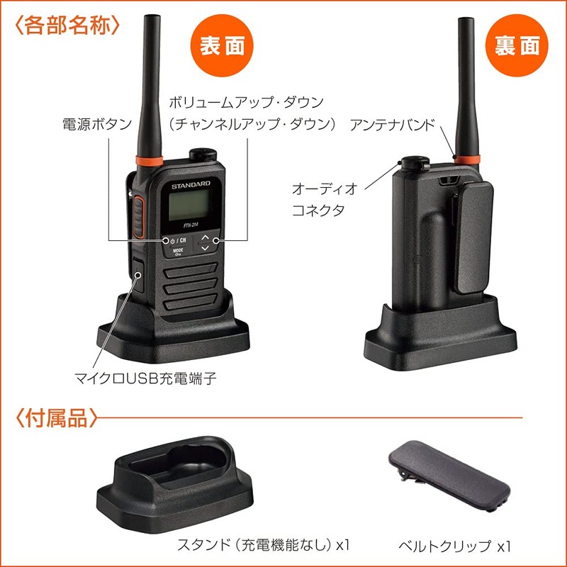 Standard Specific Small Power Transceiver FTH-214 Simple, Compact But High