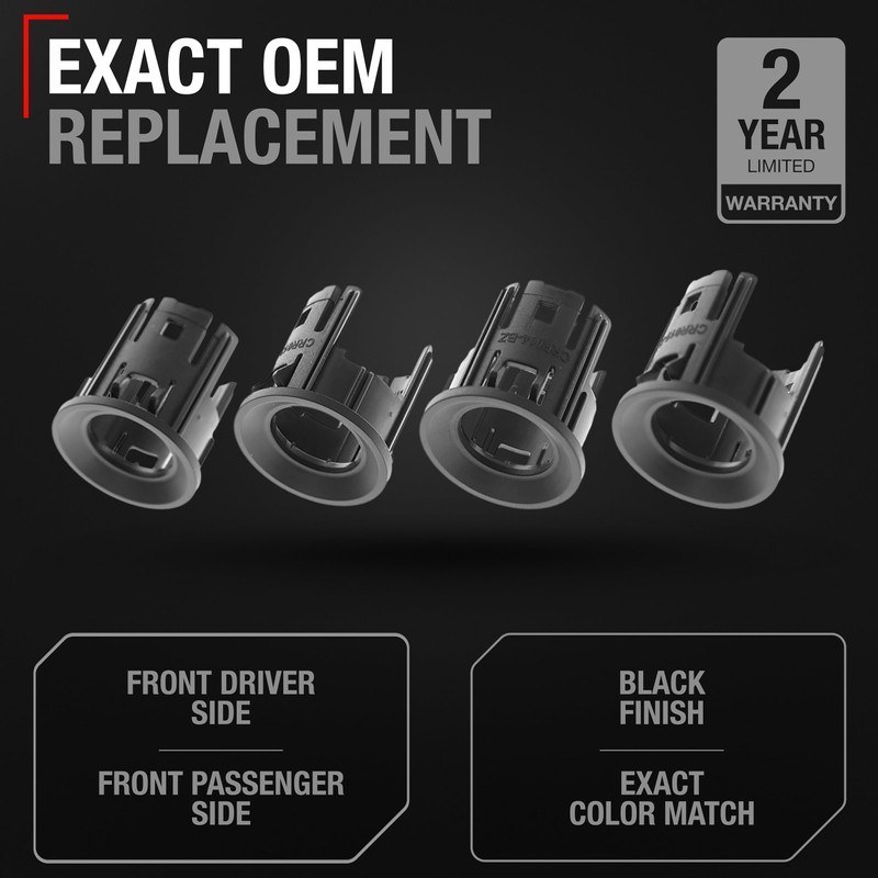 T1A Parking Sensors Housing Bezel, 4 pc Front Driver and