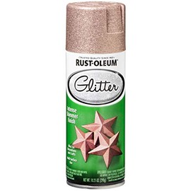 Rust-Oleum 344697 Specialty Glitter Spray Paint, 10.25 Oz, Rose Gold