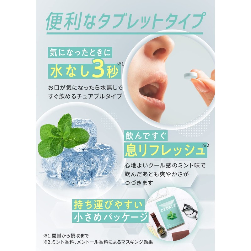 デオエール サプリメント シャンピニオン デオアタック配合 60粒 30日分 (1)