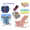 12 Pack Towel Bands for Beach Chair,Windproof Rubber Beachh Towel
