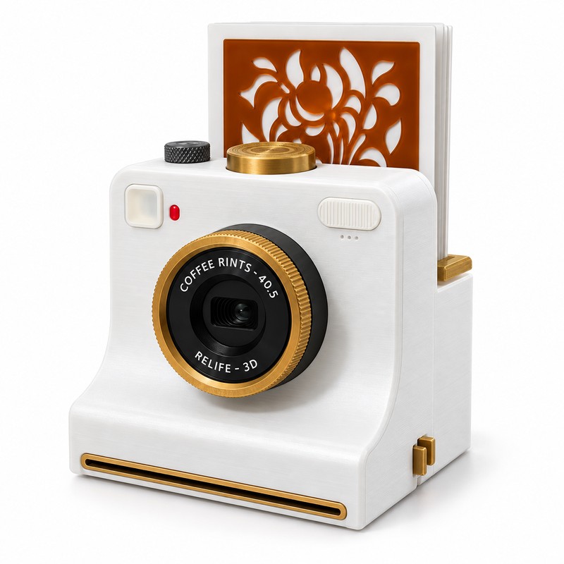 Latte Art Stencil Camera for Coffee Decorating – One Touch