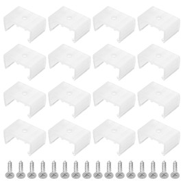 MECCANIXITY LED Neon Mounting Clips Holder Mounting Bracket Support Fixing Clamps Fit 18mm to 20mm Silicone LED Neon Strip Lighting, Translucent Pack of 120