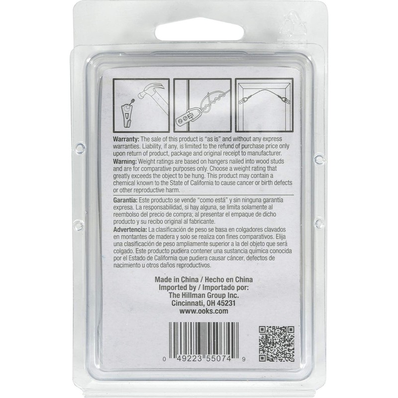 OOK 535640 Professional Picture Hangers Kit, Reusable Art Hooks, Padded,
