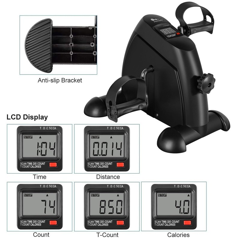 Mini Exercise Bike, himaly Under Desk Bike Pedal Exerciser Portable