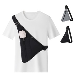 KUANG! Crossbody Bag for Men RFID Sling Backpack Chest Shoulder Bag with Water Bottle Bag for Travel