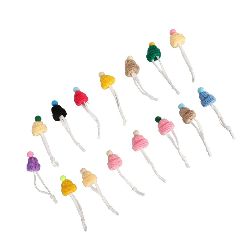 15pcs Small Christmas Knit Hats Exquisite Innovative Cute Stylish Small