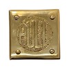 Square Push and Pull Door Plates in Solid Brass with