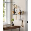 SONGMICS HOME Set of 2 Wall-Mounted Coat Racks, Wall Hooks,