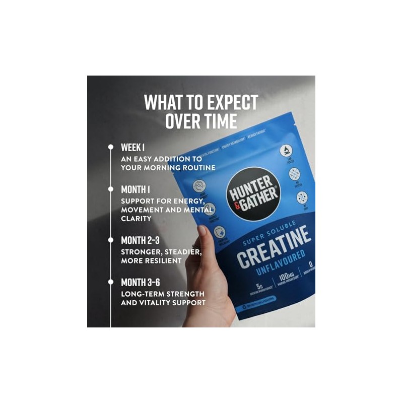 Hunter & Gather Daily Creatine Powder with Magnesium – 5g