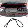 Car Back-Engine Hood Sealing Strip Rubber Weatherstrip for Toyota Corolla