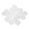 24pcs Mini Clear Jewelry Box Transparent Portable Small Plastic Storage