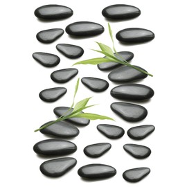 Kleine Wolke 1906926837 Lava Stone Bathroom Decor, Black, 9x13