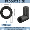 Frienda 12 Pack Pipe Insulation Foam Tube Elbow Insulation Tubing