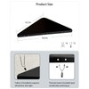 FEYRUN Metal Cubicle Corner Shelf with 3 Hooks for Office
