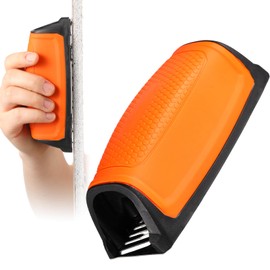 Lasnten Drywall Rasp 5-1/2 Inch Blade Drywall Cutting Tool Bi-Directional Teeth & In-Handle Dust Collection Pocket Size Professional Construction Finishing Tool for Wall and Ceiling