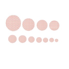 SanDaveVA 89mm Pressure Sensitive PS Foam Cap Liners Tamper Seal Cap Liner Sealed for your Protection Red Print (50)