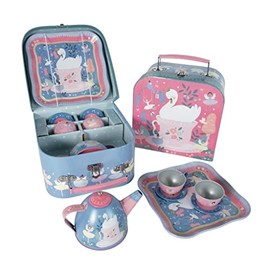 Floss & Rock 43P6396 Enchanted Tin Tea Party Playset, Set of 7, Multicolor, 17 x 17.5 x 9.5cm