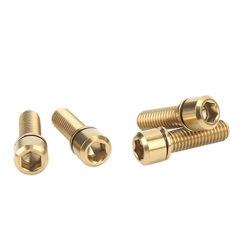 Bike Stem Bolts Screw M6 20mm Accurate Thread Rustproof Reliable