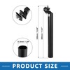 A ABSOPRO 31.6x300mm Bicycle Seat Post Aluminum Alloy Adjustable