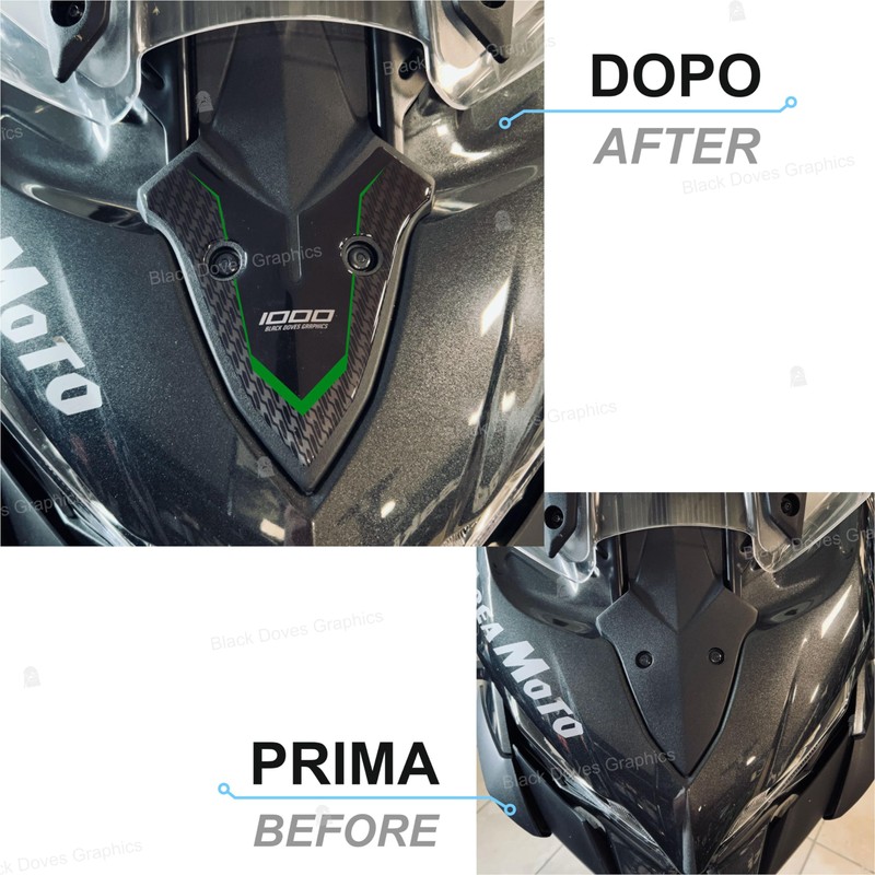 BLACK DOVES GRAPHICS 3D Resin Sticker Compatible with Kawasaki Versys