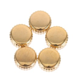 FOMIYES 5pcs Golden Watch Crowns Replacement Tools Watchmaker Accessory for Easy Repair Durable Watch Repair Parts Professional Watchmaker Tools