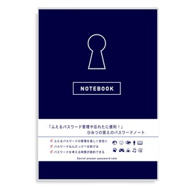 Password Management Notes Secret Answer Password Notes (Navy)