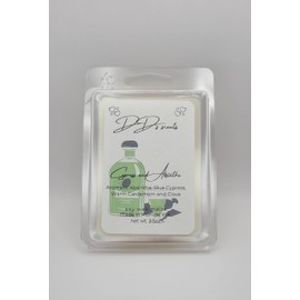 Cypress & Absinthe Soy Wax Melts – 6-Cube Clamshell – Hand-Poured, Earthy Herbal Scent – Clean Burning, Strong Scented Soy Wax – DD’s Scents