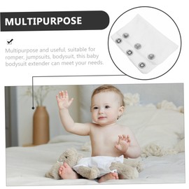 LIFKOME Bodysuit Extender 1 Pair Romper Suit Extension Romper Snap Extender Toddler Jumpsuits Extender Toddler Romper Extender Cloth Pad Fabric White Baby Girl Rectangle