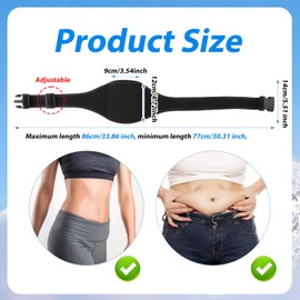 XIHIRCD 2pcs Microphone Belt Pack, Black Mic Belt Fitness Instructor Adjustable Waist Mic Pack with Neoprene Sweat Absorbent Strap Microphone Belt Pouch Holder Carrier for Theater, Speakers