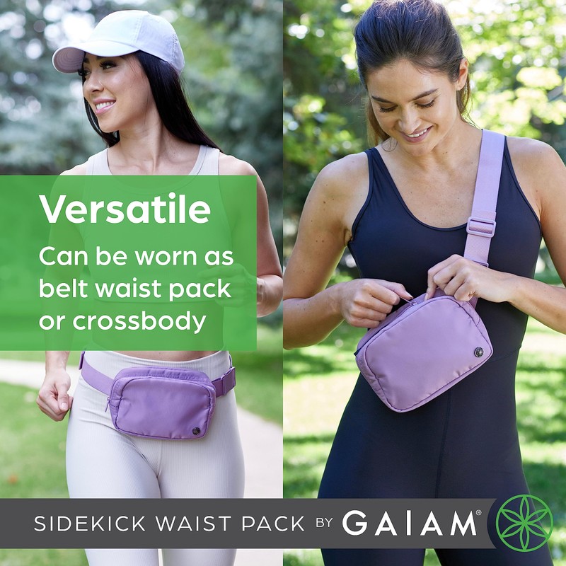 Gaiam Sidekick Waist Pack - Storage Belt Bag for Women
