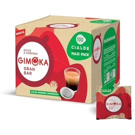 Gimoka ESE Pods Grand Bar 100 Cialde Single Served Espresso Coffee Pods