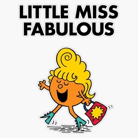 Little Miss Fabulous Bumper Sticker Vinyl Decal 5 inches