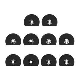 Oscillating Multitool Saw Blades 80 mm / 3.1 Inch Carbon Steel Semi-Circular Oscillating Multitool Quick Release Kit for Grinding and Cutting Pack of 10